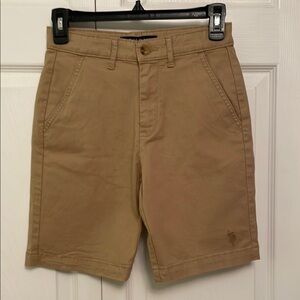U.S. POLO ASSN. Boys Khaki Tan Shorts Size 12